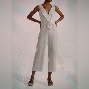 Ralph Lauren Women’s Jumpsuit Classic White Garment, Sz 6 100% Linen. NWOT